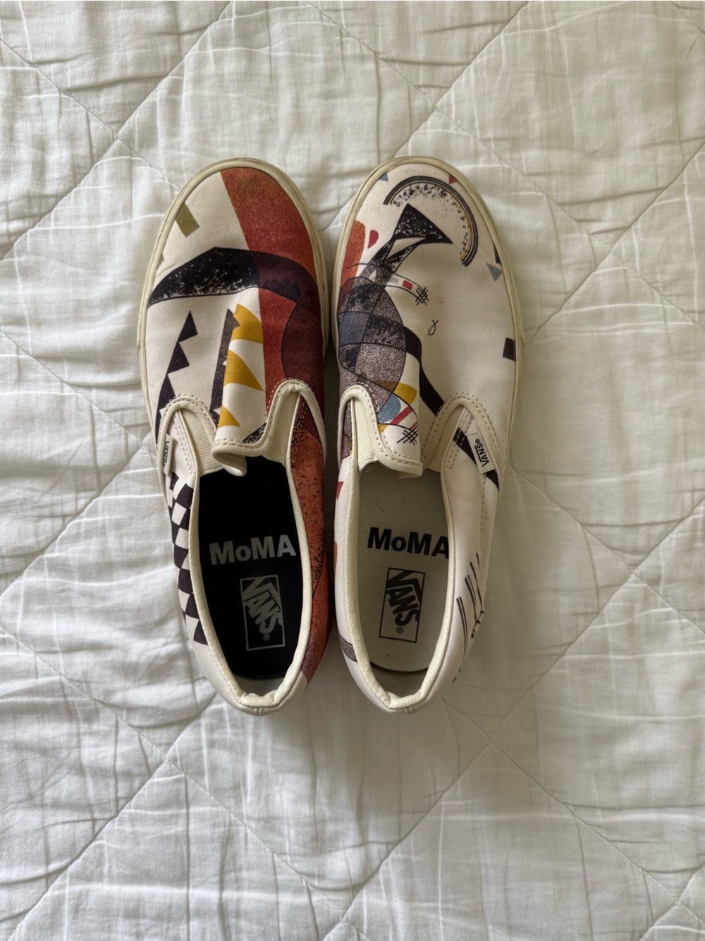 MoMa Special Edition Vans Slip-On Sneakers